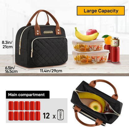 Isolierte Lunchtasche Auslaufsicher Wärmeisoliert