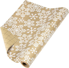 Weihnachtsgeschenkpapierrolle Schneeflocken-Design 44,5 cm 10 m