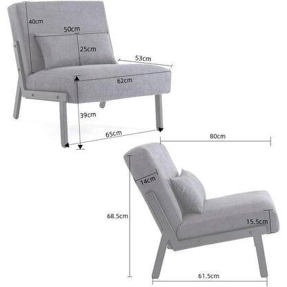 Moderner Lounge Sessel Dunkelgrau – Bequemer Relax Sessel mit Kissen