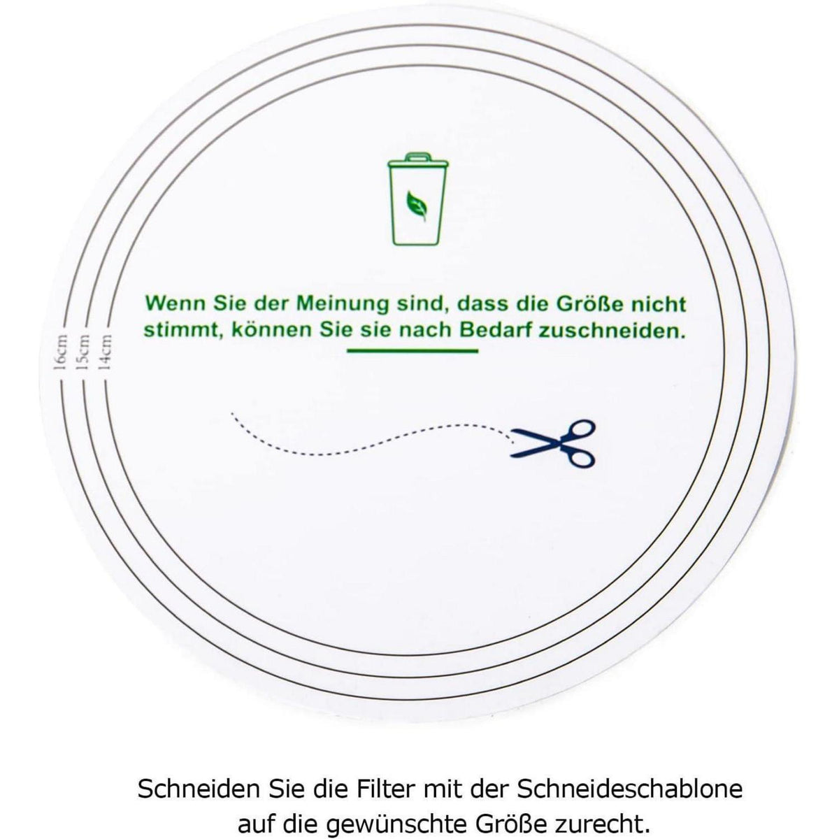 Aktivkohlefilter für Biomülleimer – 10 Stück