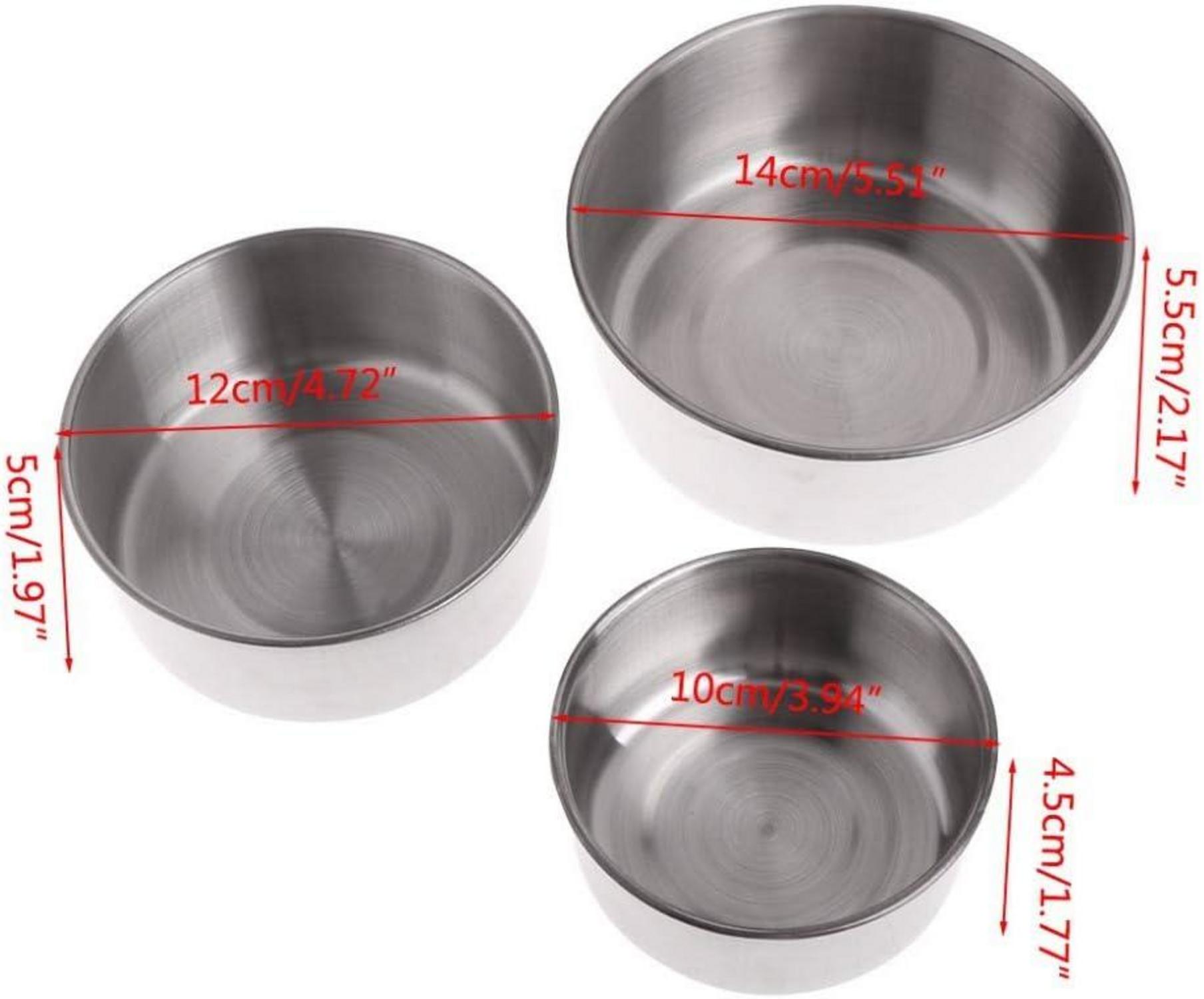 Edelstahl Vogelnapf Futter Schüssel Futternapf 10cm