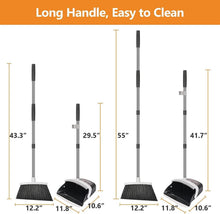 Besen und Kehrschaufel Set 137cm Griff abnehmbar klappbar