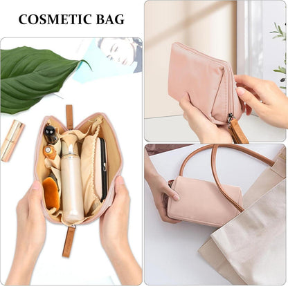 Kleine Kosmetiktasche mit Trennwand, Reise Kulturbeutel, wasserdicht, leicht, Damen Handtasche