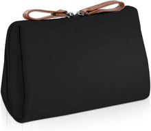 Kleine Make up Tasche mit Trennwand - Schwarz