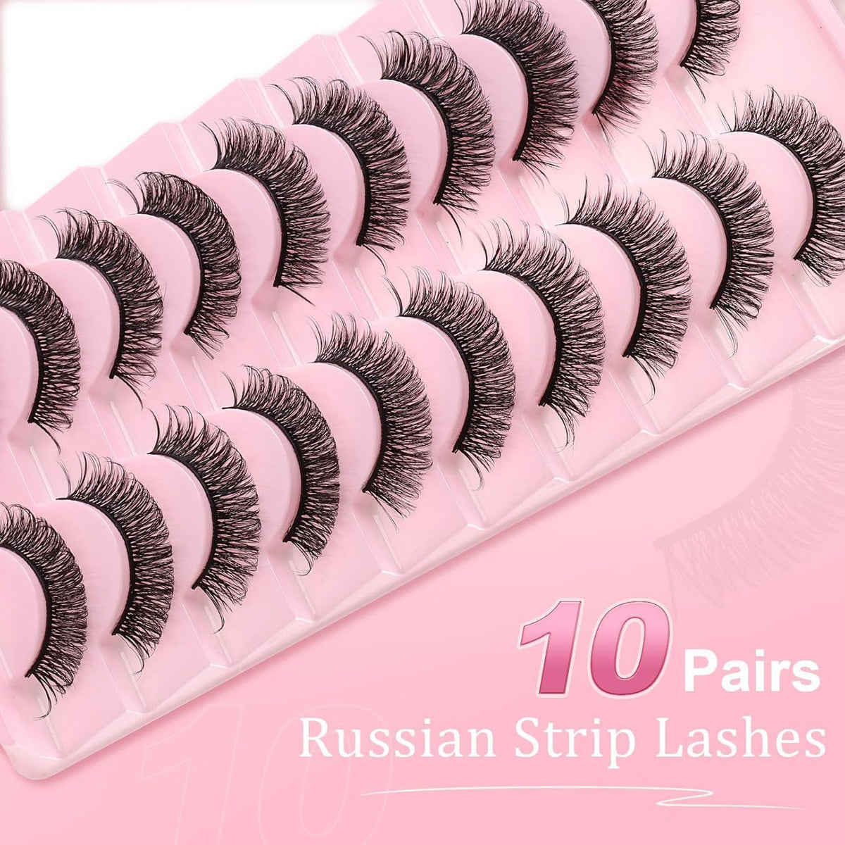 3D Cateye Wimpern Set | 10 Paar D Curl False Eyelashes