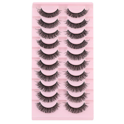 3D Cateye Wimpern Set | 10 Paar D Curl False Eyelashes