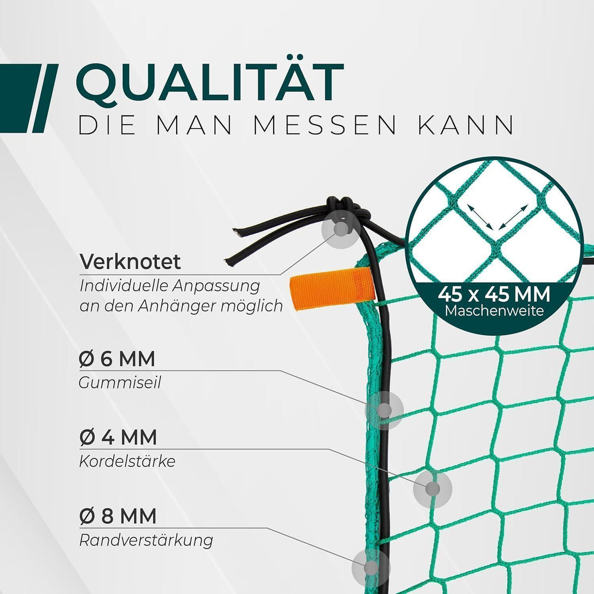 Anhängernetz 3,5x8m – DEKRA geprüft, reißfest & wetterfest