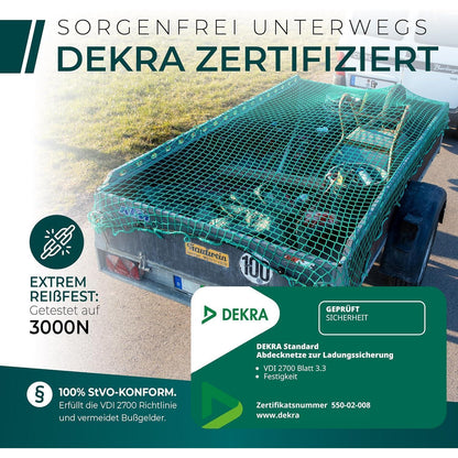 Anhängernetz 3,5x5m – DEKRA geprüft, reißfest & wetterfest
