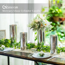 Glasvasen Set Silber Blumenvasen Modern Hochzeit Deko