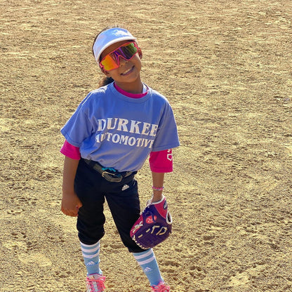 Kinder Sonnenbrille UV400 Sport Baseball TR90 Rahmen DK268 Rosa