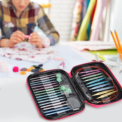 Buntes Rundstricknadel Set – Austauschbar & Mit Aufbewahrungsbox