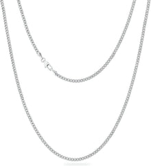 Panzerkette Diamantschliff Gold vergoldet 3mm Silber