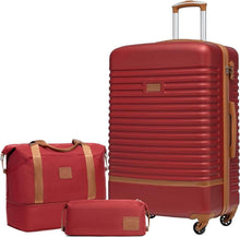 Koffer Set ABS Hartschalen Trolley 4 Rollen TSA-Schloss 3tlg
