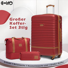 COOLIFE Koffer Trolley Set ABS Hartschale 4 Rollen