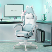 Dowinx Gaming Stuhl mit süßer Katze, ergonomisch, hohe