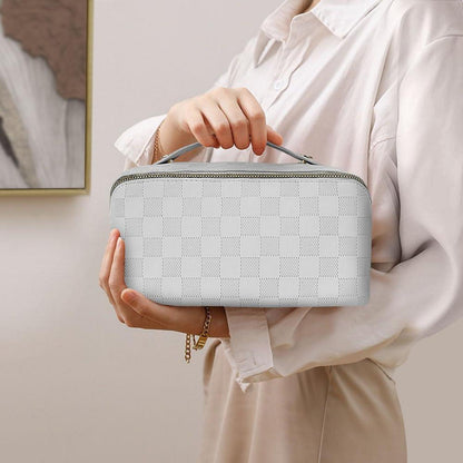 Aucuu Reise Kosmetiktasche PU Leder Große Kapazität Wasserdicht Make-up Tasche