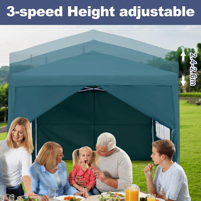 Faltpavillon 3x3m mit Seitenteilen – Garten & Partyzelt