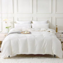 Bettwäsche-Set Milky White | 100% Baumwolle Stone Washed | 4-teilig