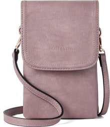 Handytasche PU Leder Umhängetasche Damen Geldbörse Design Lila
