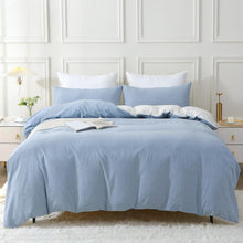 Bettwäsche Set 100 % Baumwolle Stone Washed Bettbezug 155x220
