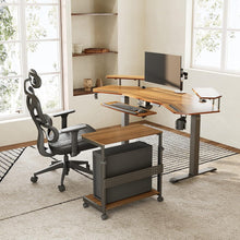Höhenverstellbarer ATX-Gehäuse CPU Halter Stand Walnussfarbe