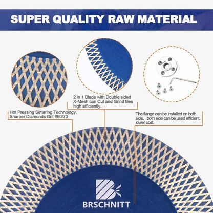 Diamant Trennscheibe 125mm X-Felge für Hartmaterialien