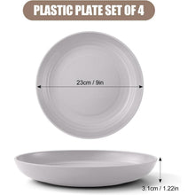 Odoland 23cm tiefe Speiseteller Set