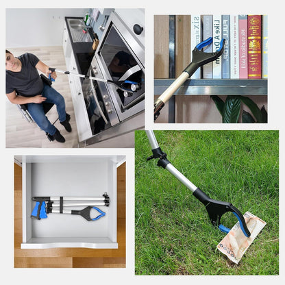 108cm Greifzange faltbar mit Magnet, drehbar, blau
