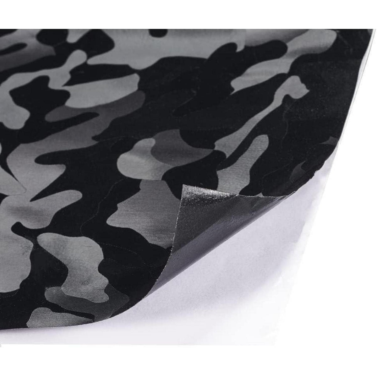 Autofolie Camouflage Schwarz Glänzend Matt – Car Wrapping Folie 45x152cm