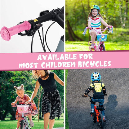 Fahrradgriffe Kinder 22mm – Rosa, Sicherheits-Gummi Grips