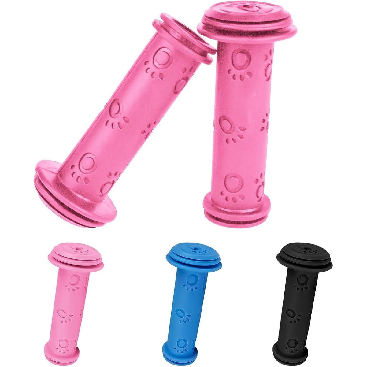 Fahrradgriffe Kinder 22mm – Rosa, Sicherheits-Gummi Grips