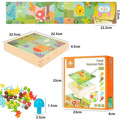 Mosaik Steckspiel für Kinder – Bastelset mit 240 Perlen