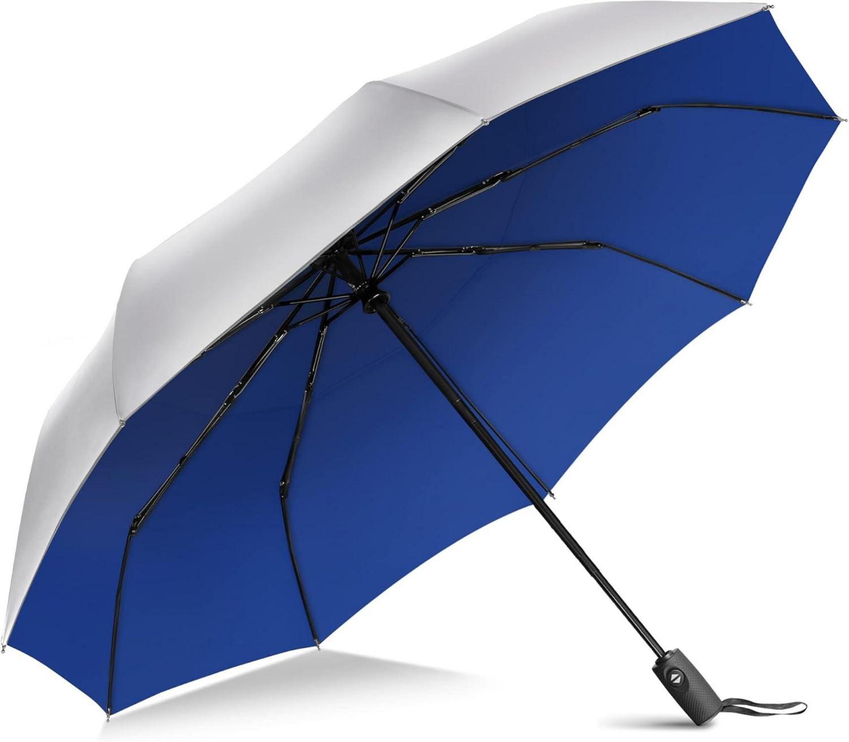 ZOMAKE UV Schutz Regenschirm automatik auf und zu Umbrella