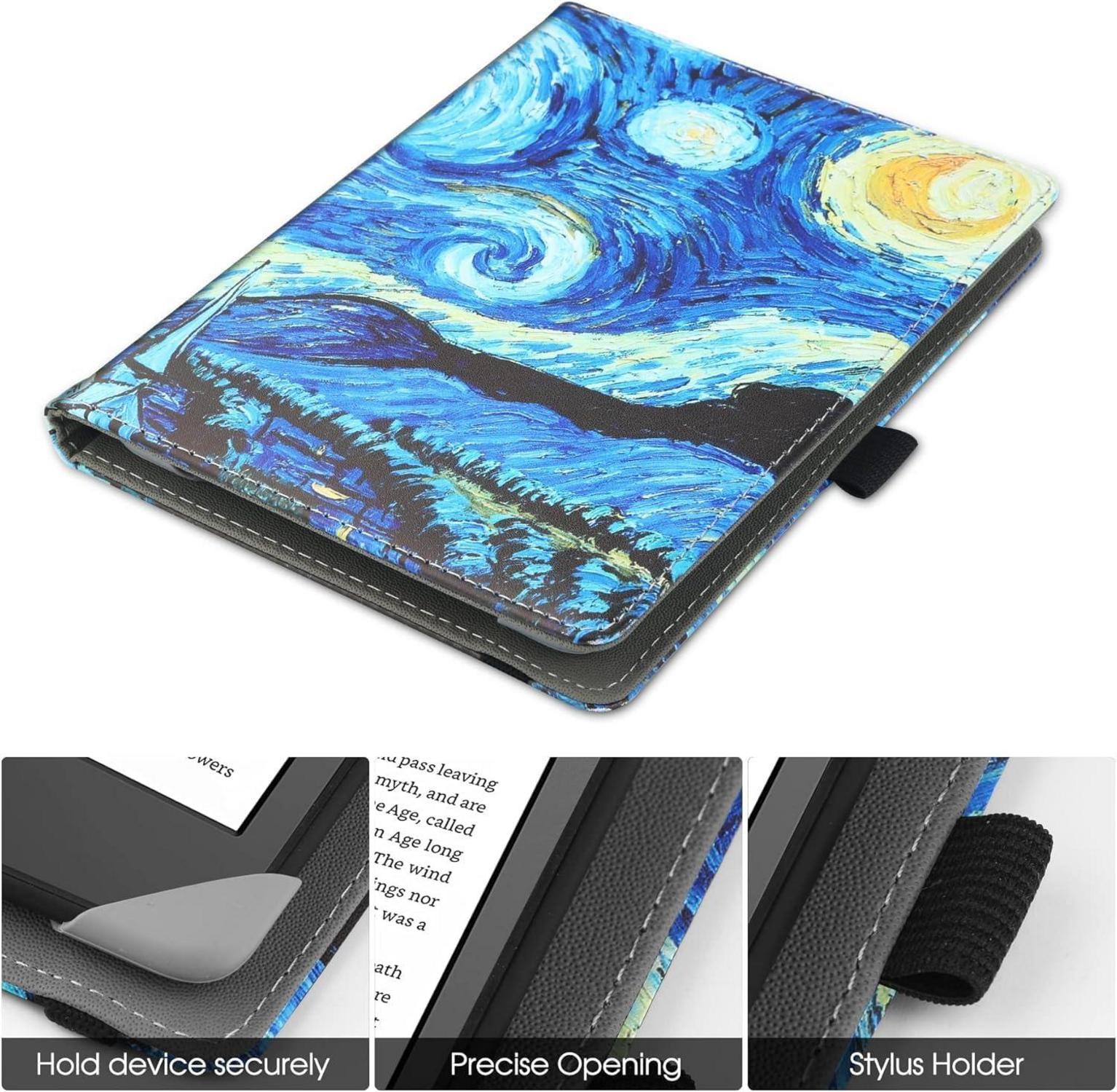 HGWALP Universal Ständer Hülle für 6-6.8 Zoll eReader✔️Premium PU Leder