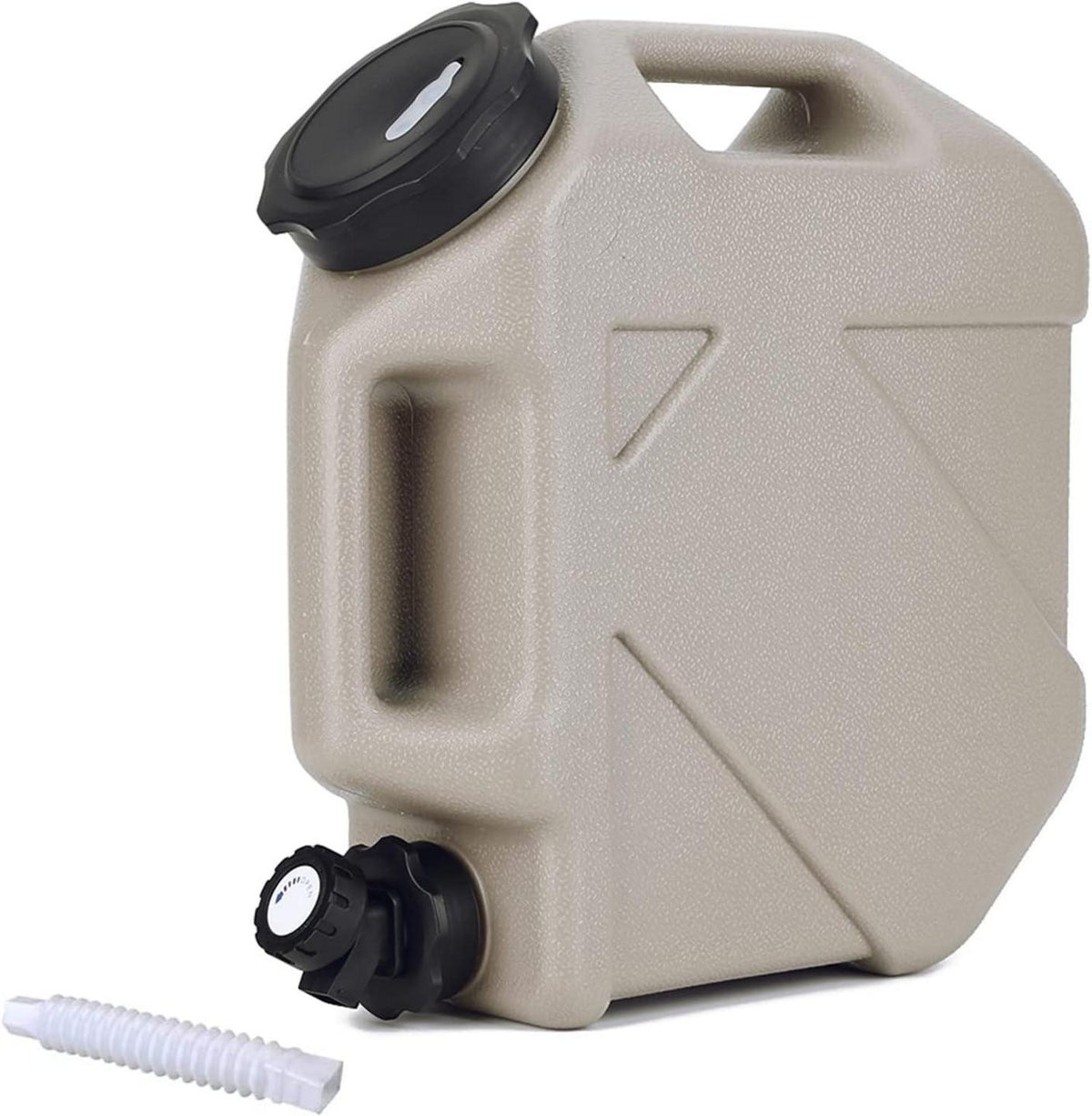 Tragbarer Wasserkanister mit Hahn und Griff, BPA-frei 10L Transparent