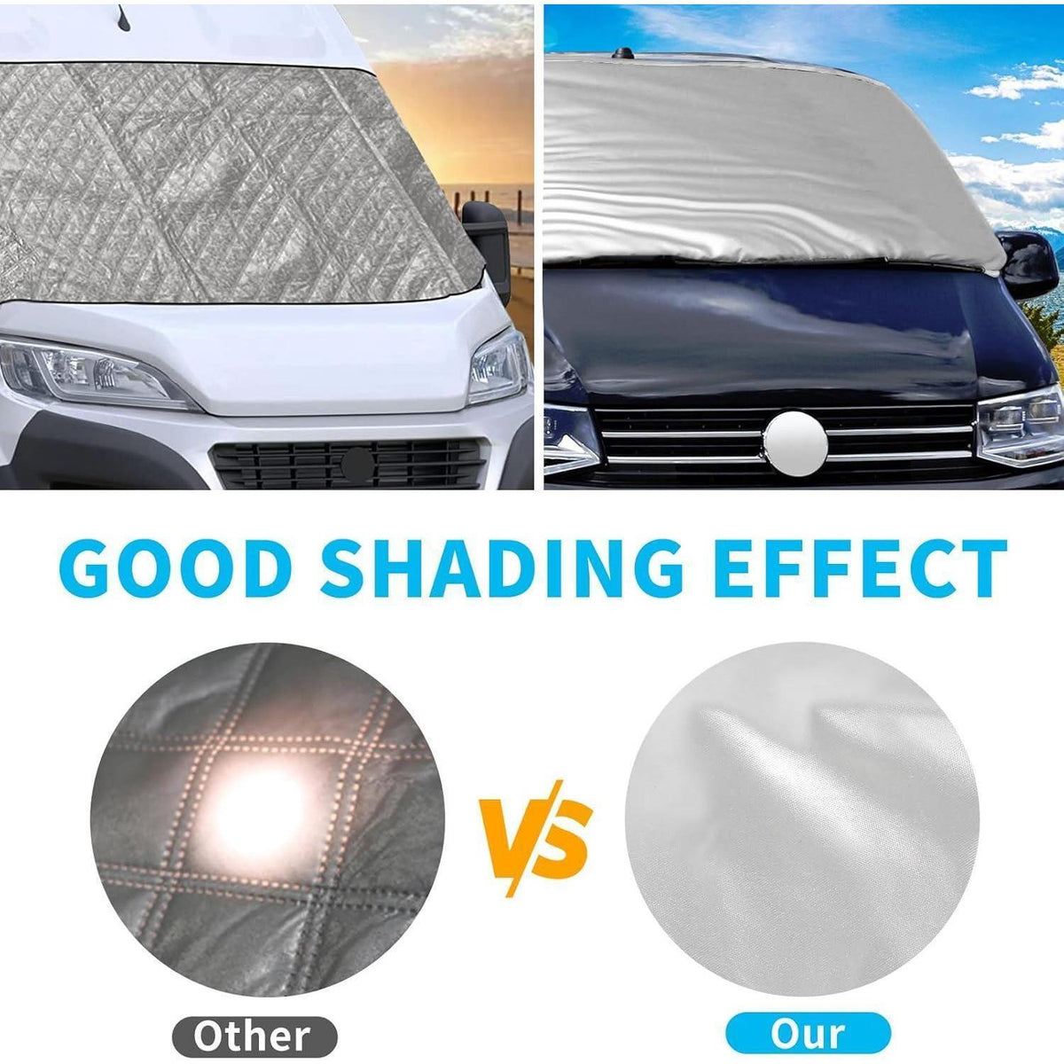 Thermo Windschutzscheibenabdeckung für VW T5 & Caddy (2010-2020)