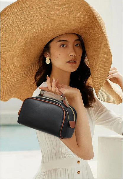 Kulturbeutel PU-Leder Reise-Kosmetiktasche Waschtasche Makeup Taschen