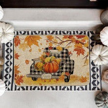 Herbst Fußmatte Kürbisse Ahornblätter LKW Deko 40x60cm