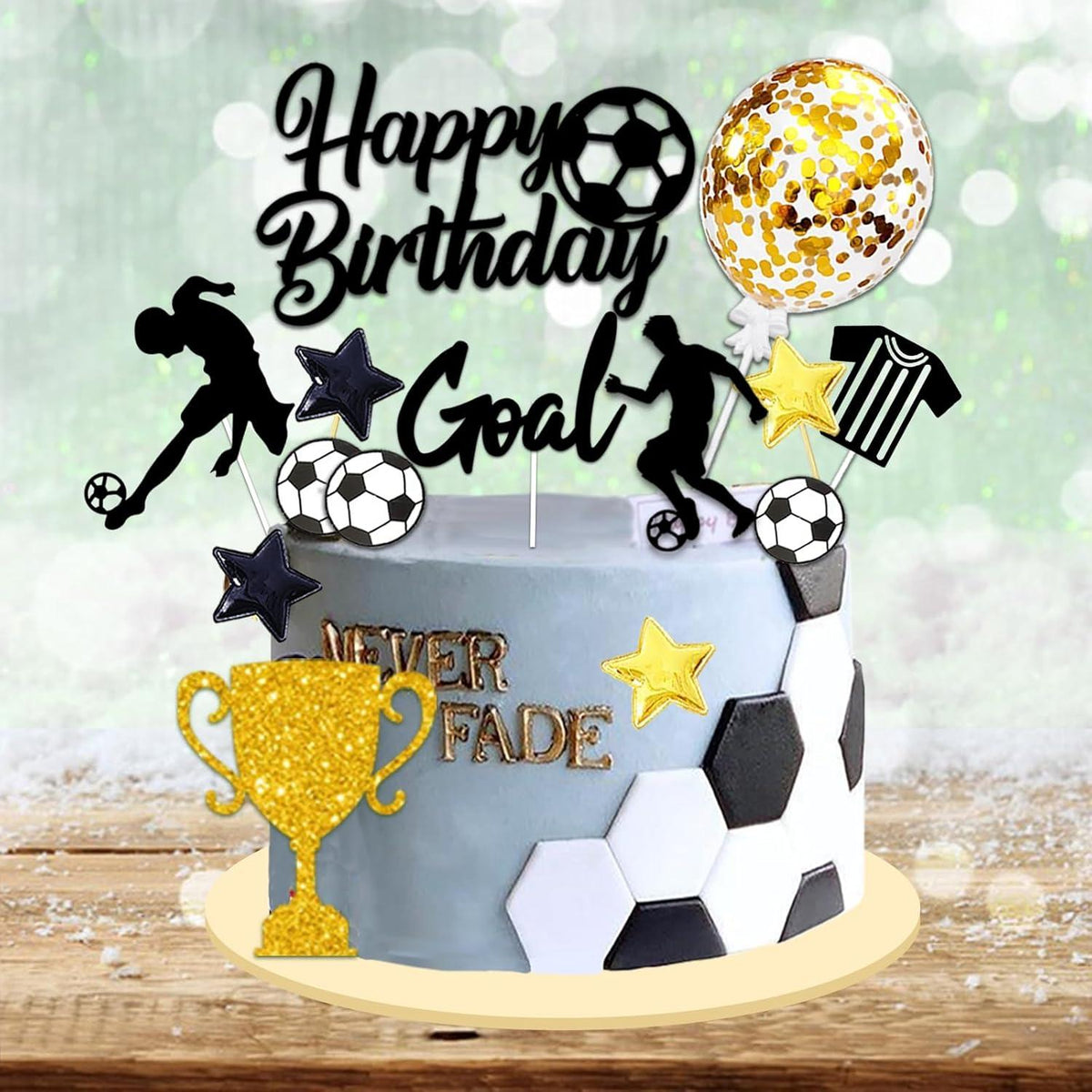 Fußball Tortendeko Kuchentopper Set Kindergeburtstag Party