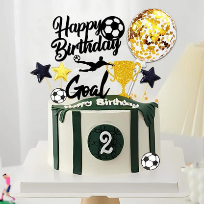 Tortendeko Fußball 28 Stück Kuchentopper Geburtstag Kinder Fußball