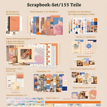 Vintage Scrapbook Set mit Notizbuch & Zubehör – DIY Geschenk