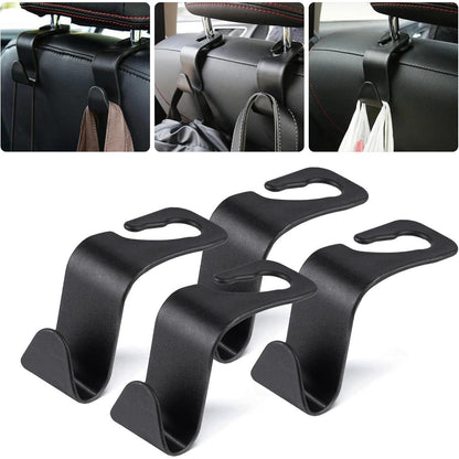 Kopfstützen Auto Haken 4 Stück Schwarz Organizer für