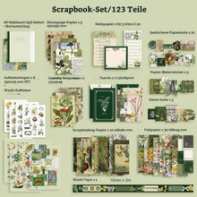 Vintage Scrapbook Set mit Notizbuch & Zubehör – DIY Geschenk