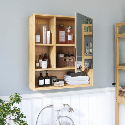Bambus Badezimmerschrank mit