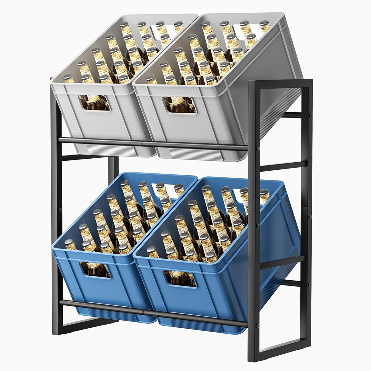 Getränkekistenregal 4 Kasten freistehend Bierregal Getränkeregal