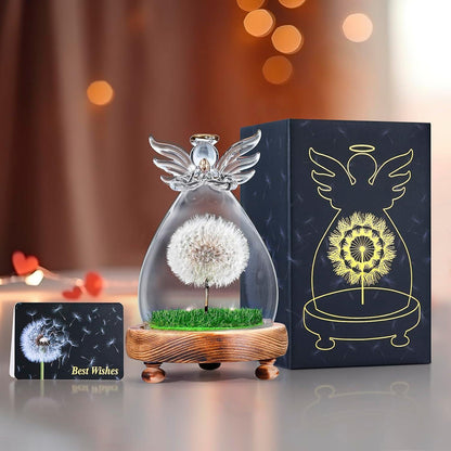 Engel Pusteblume im Glas Geschenk Frauen Geburtstag