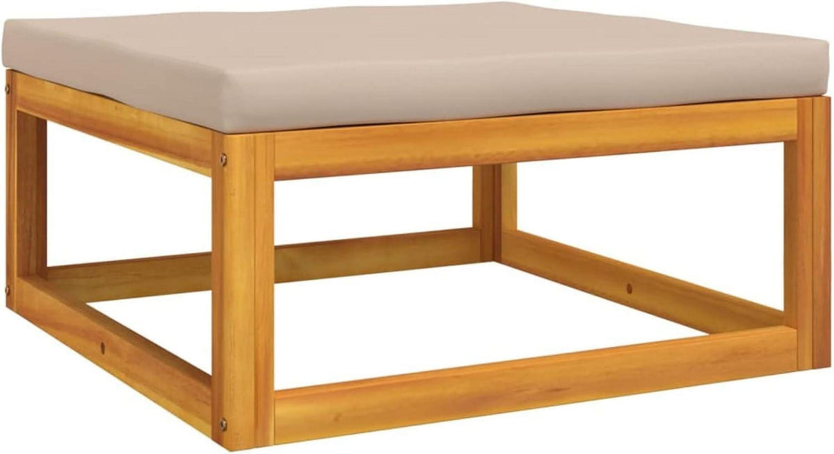 Gartenmöbel Lounge Set Holz Akazie 12-teilig Eckteil Mittelteil