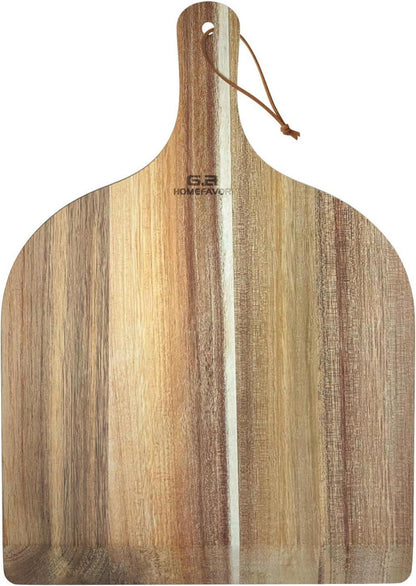 Pizzabrett Akazienholz 30 cm mit Griff, vielseitig einsetzbar