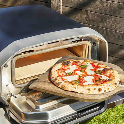 Pizzabrett Akazienholz 30 cm mit Griff, vielseitig einsetzbar