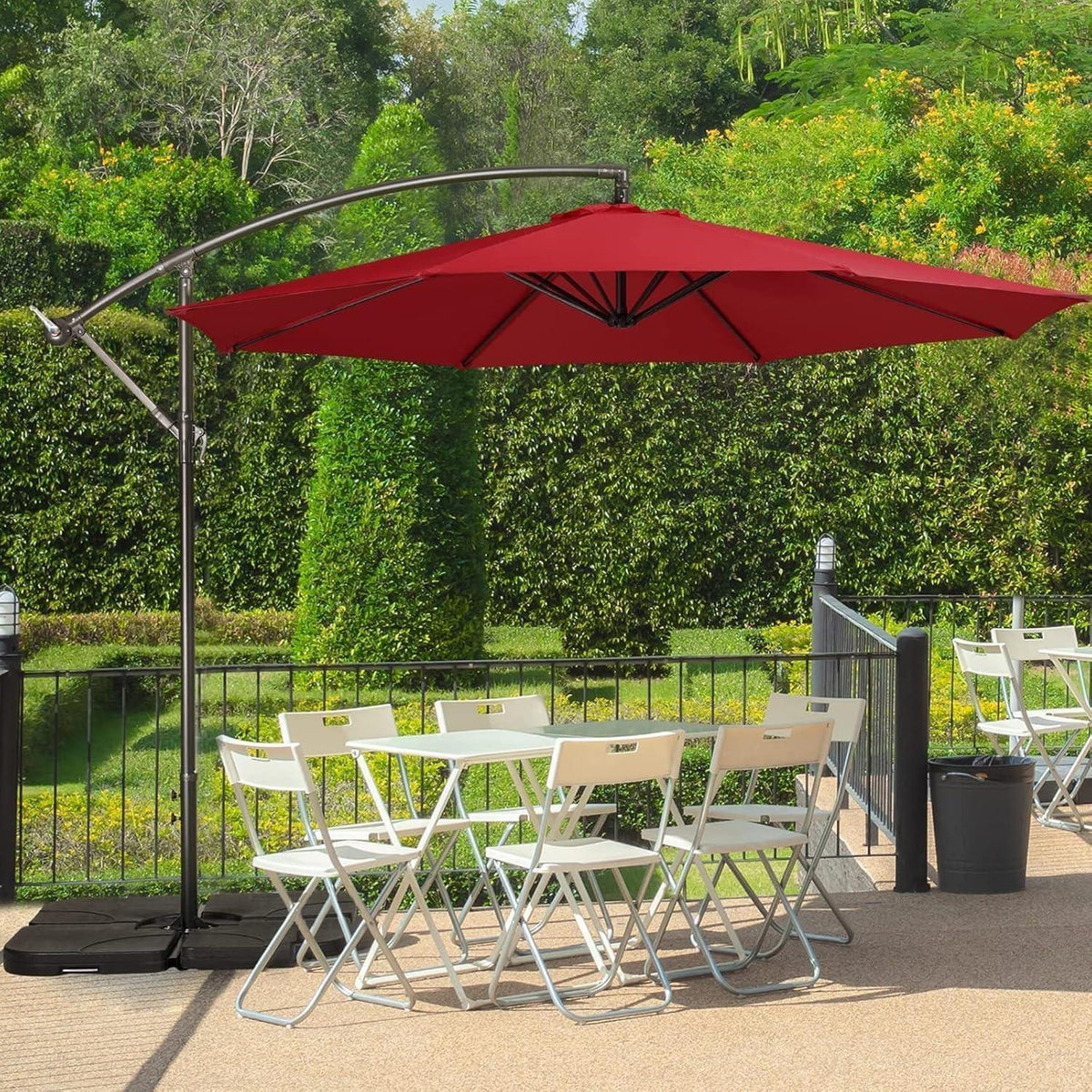 Sonnenschirm Ersatzbezug 3m UV80 Anthrazit/Blau/Grau/Rot/Beige